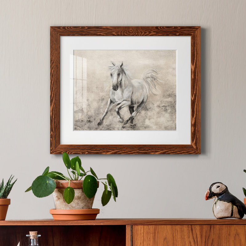 Majestic Stallion II - reproduction de cadre photo sur papier, H 24 po x l 18 po x P 1,5 po, Papier avec cadre érable
