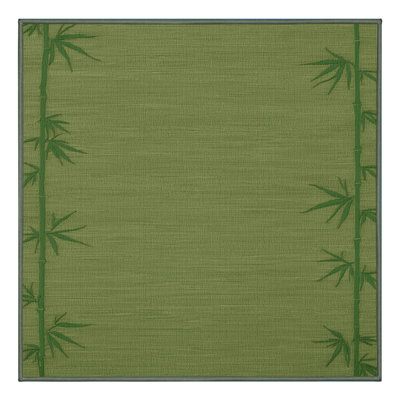 Tapis vert uni lavable à la machine