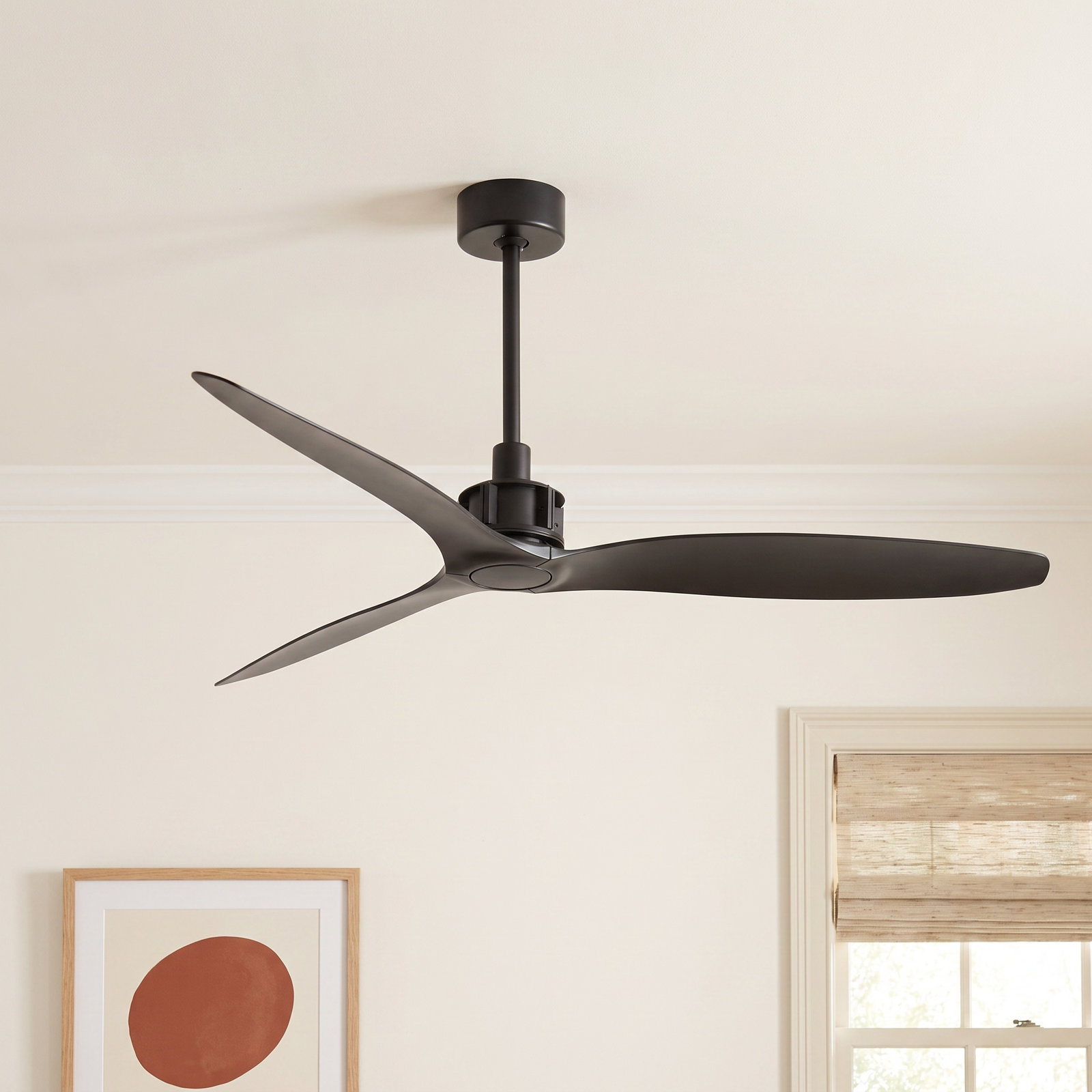 Zelda 52" Ceiling Fan, Black