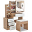 Ahmier Dressing Table with Sliding Mirror-499666633