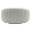 10” Decorative Wavy Textured White Glass Vase – Modern Round Handmade Accent Vase for Home Décor