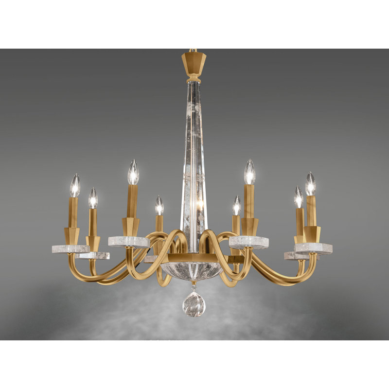 Amadeus 8 - Light Chandelier, Heirloom Gold