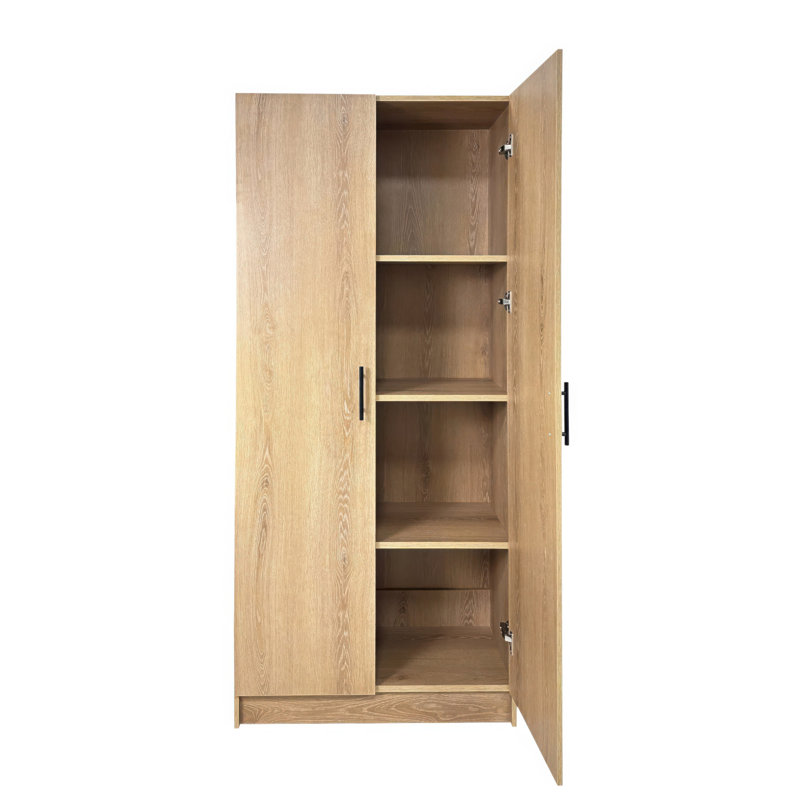 Armoire de rangement polyvalente en chêne Modex, Chêne