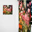 Rupp Enigma - Fleurs de jardin roses et vertes IV - Rideau moderne - Velours obscurcissant - 1 panneau-506282949