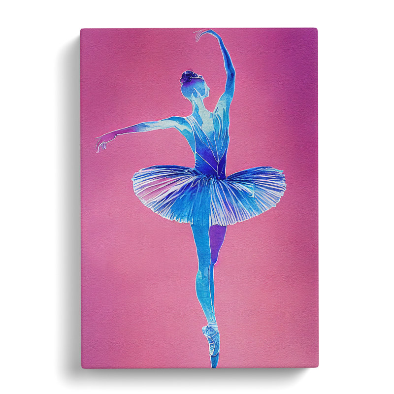 XC1022-4194X Striking Ballerina - Wrapped Canvas Print, 50cm H x 35cm W x 3cm D