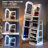 3-in-1 Rotating Floor Jewellery Mirror Cabinet with Storage Shelves-1570658802