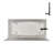 Streamline 60 in. x 30 in. Acrylic Left-Hand Drain Alcove Bathtub in Glossy White With External Drain-101699310