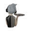 Esteves Girl with Headphones Figurine