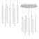 Alba 13 - Light White LED Cluster Pendant