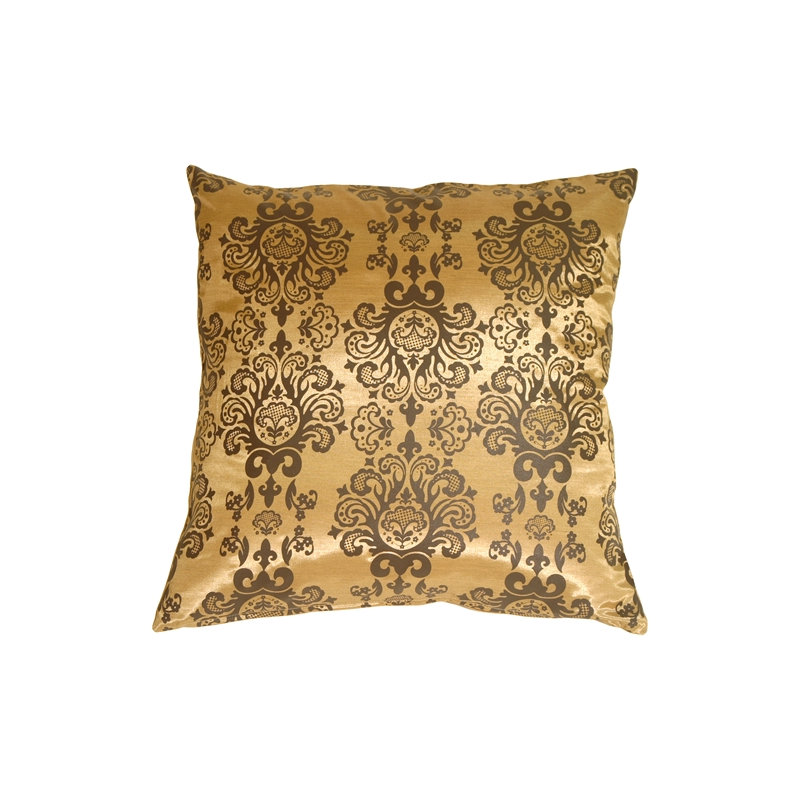 Coussin décoratif Susan, Doré / Brun