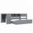 Wood Daybed with Trundle,Storage Drawers and Side Shelves-1453731419-1453731417