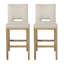 Tabouret de comptoir, ensemble de 2, tissu-236995837-236995839