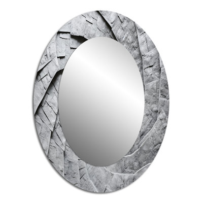 Miroir mural gris