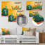 Cactus orange en fleurs dans le désert de Mojave - décoration murale en métal florale, impression métallique de cactus floral-573774185