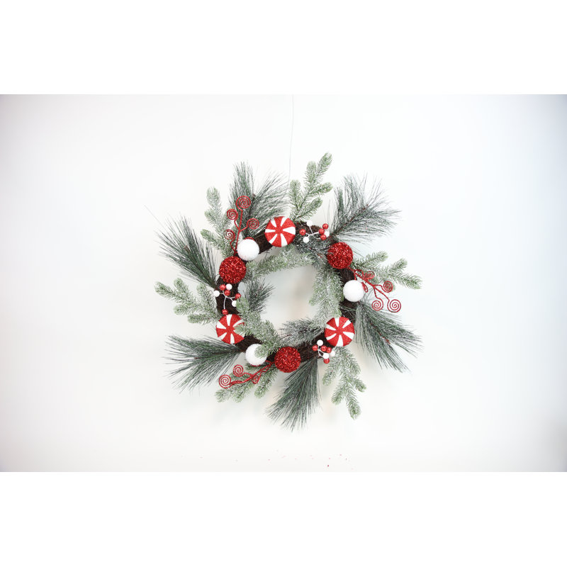 Faux Pinecone 24'' Wreath