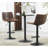 Kaydra Swivel Upholstered Adjustable Height Counter Stool