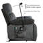 Fauteuil inclinable de massage de 38,98 po de largeur avec siège chauffant, porte-gobelets et support pour téléphone (ensemble de 2)-1524923825