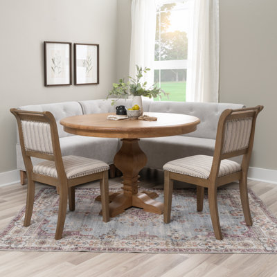 Hernandes 4-Piece Natural Upholstered Nook Set