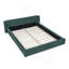 Structure de lit tapissier grand format avec tissu épais, lit plateforme grand format en chenille avec tête de lit et structure solide-764780170