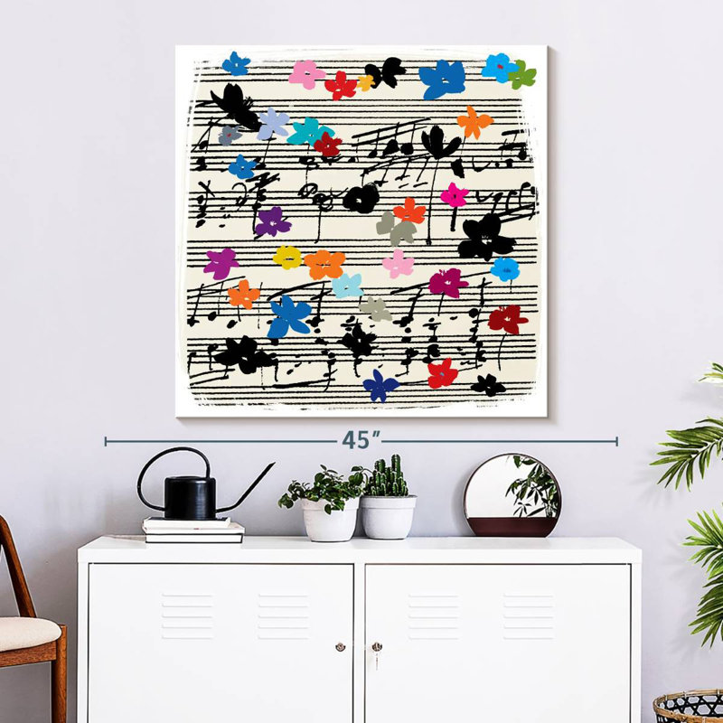 Abarca Music Notes, 33" H x 33" W