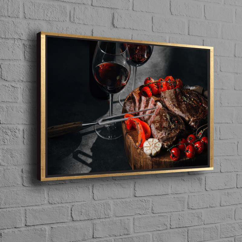 Print on Canvas, Gold Floater Framed, 80 cm H x 110 cm W