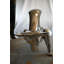 Sculpture géante abstraite en acier inoxydable 105 po x 36 po x H 58 po