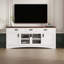 Meuble télé moderne avec portes vitrées et rangement ajustable-1013826421