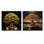 Bonsai Tree Tranquility Expression - Ensemble de 2 collages carrés Bonsai-2017304908-2017304911