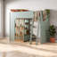 Lits avec étagères de rangement, mezzanine en MDF, chambre moderne Mint Home-2109565568