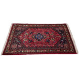 Onerva Cotton Oriental Area Rug in Red