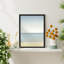 «Island Beach Pastel Washed Out Duotone Ocean» sur papier-98265919-98265921