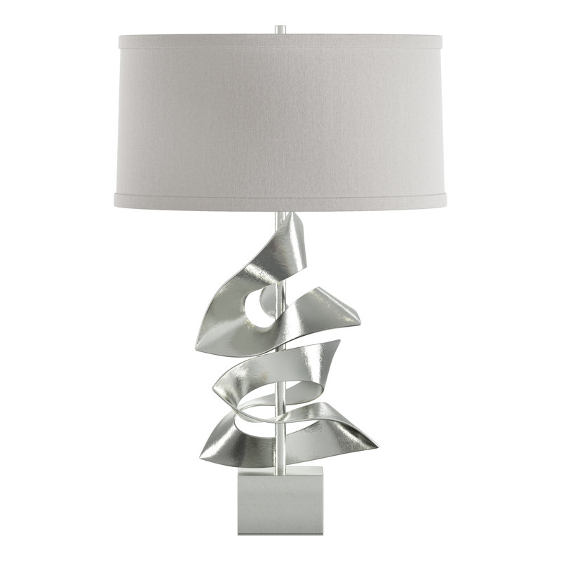 Lampe de table 24,7 "Gallery, Lin, Sterling