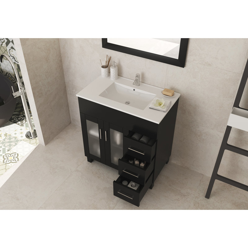 Ensemble de meuble-lavabo simple 32 po Keiwan, Espresso