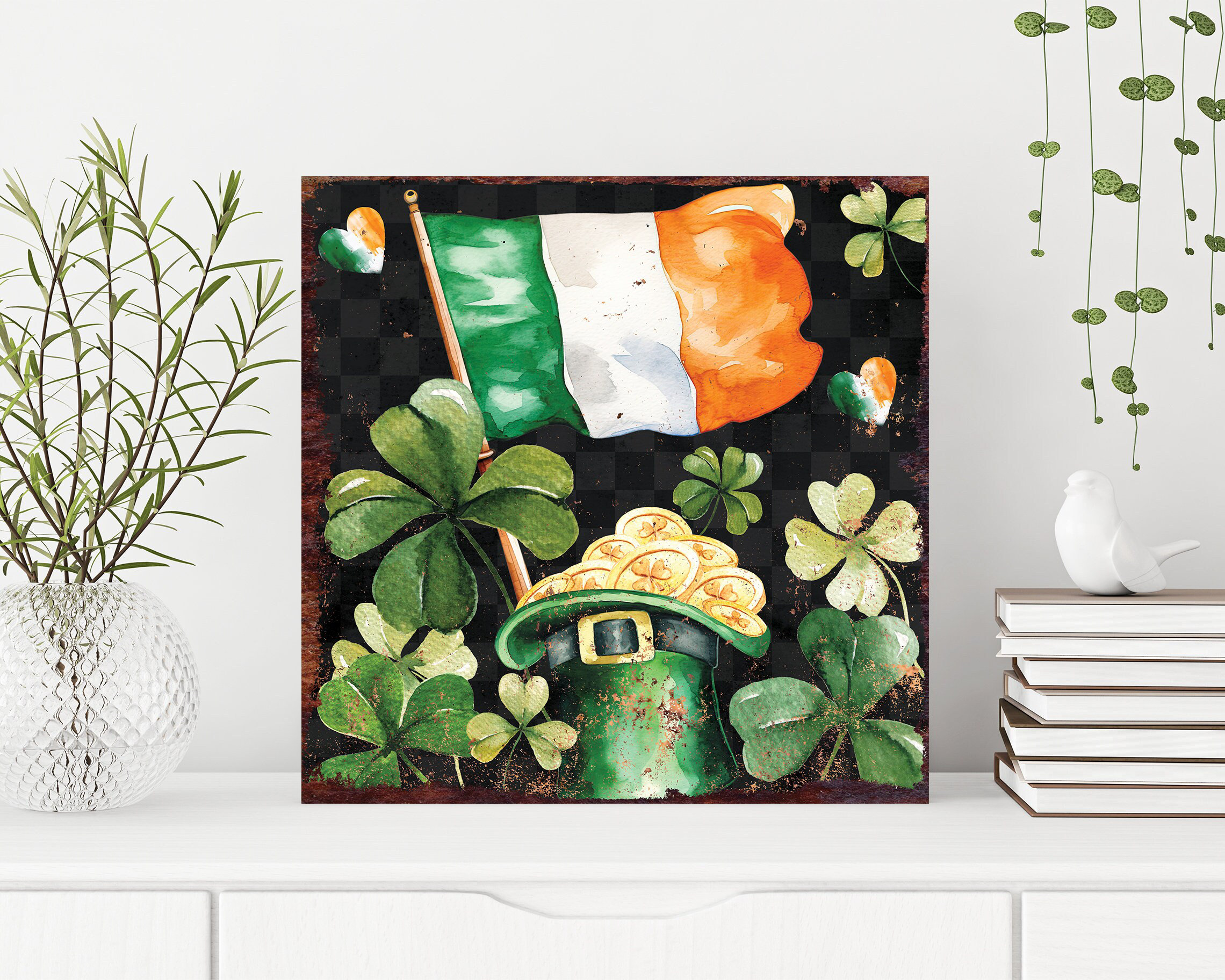 The Holiday Aisle® St.Patrick's Day Canvas Sign, Vintage Decor, Modern ...