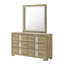 Mobilier de chambre à coucher en bois flotté avec commode à six tiroirs 1pc