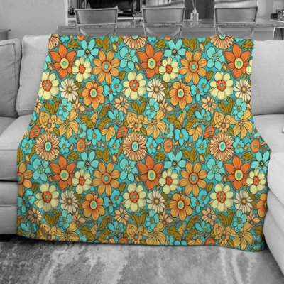 Jeté rétro Floral