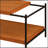 Honey Oak & Black Finish Coffee Table