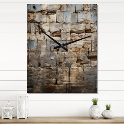 Hebrew Western Wall Collage II - Religion & Spirituality Wall Clock
