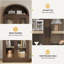 Armoire avec bibliothèque arquée Modern Farmhouse