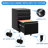 Metal Lockable 3 Drawer Filing Cabinet, Black, Fully Assembled, Home Office Organization, Build File Metal, Lock For Confidentiality Assurance, Space Saving Option Chosen-120659719
