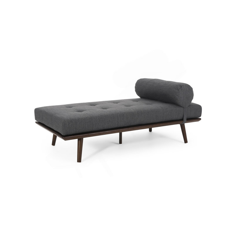 CHAISE LUNGE, Tissu gris anthracite