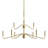 Pilar Two-Tier Nine-Light Brushed Gold Chandelier-127380323