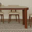 Table de salle à manger rectangulaire en bois de frêne massif-992449620