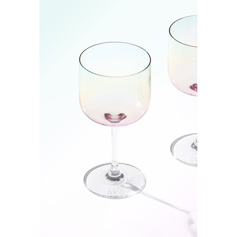 like. by Villeroy & Boch Like Pearl Wine/Water Glass, Set of 2, Crystal Glass with Pearl Colouring Effect, 6.75 oz
