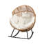 Fauteuil à bascule d'extérieur avec coussin Calcedonio-1313012077