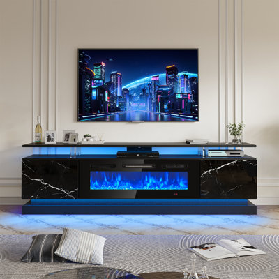 Jacob TV Stand with Electric Fireplace