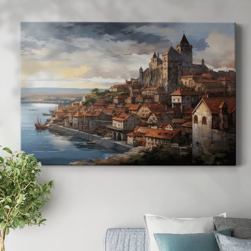 LANDSCAPE XVII - Toile tendue avec châssis Premium - Prêt à être accroché, H 8 po x l 12 po