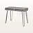Samuel Two-Cubbies Gray Finish Computer Desk with Black Metal Leg, 29.73" H X 39.79" W X 19.6" D