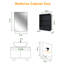 Armoire à pharmacie 16 po x 24 po avec miroir, armoire à pharmacie arquée avec miroir pour meuble-lavabo mural et encastré avec 1 organisateur, 2 tablettes stables et amovibles, installation facile-1573944445-1573944447
