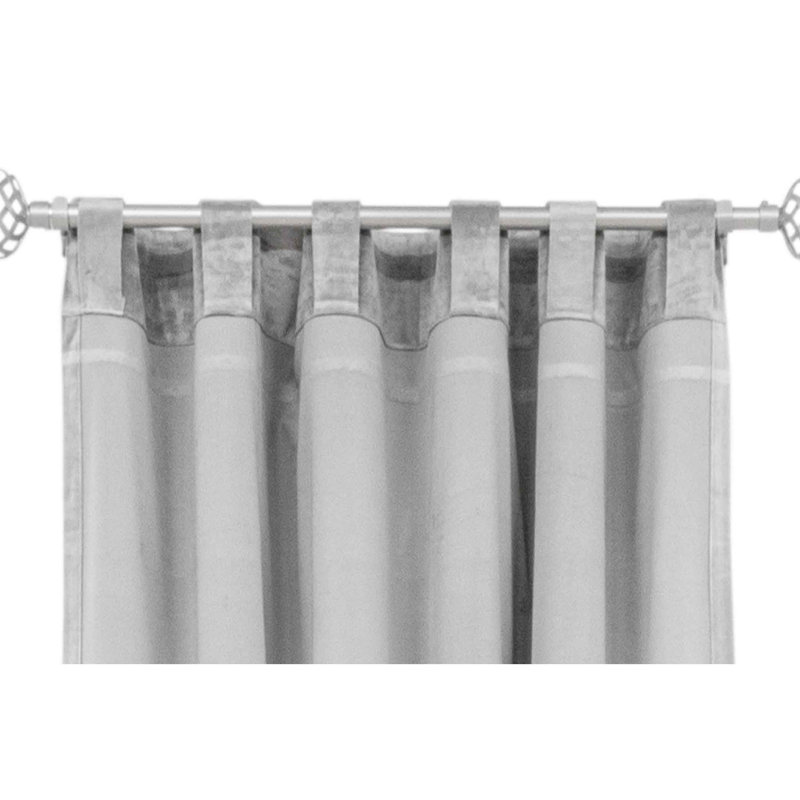 Panneau de rideau lumineux, Gris, L 38 po x L 96 po
